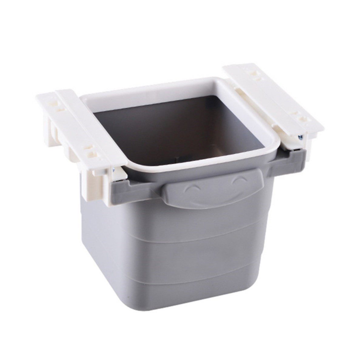 Mini Masa Çöp Kovası Plastik Tezgah Altı Geri Çekilebilir Yapışkanlı Görünmez Bölme Pratik (4172)
