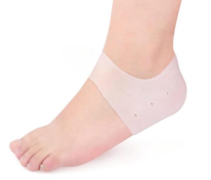 Silikon Topuk Çorabı Beyaz Renk (4172)