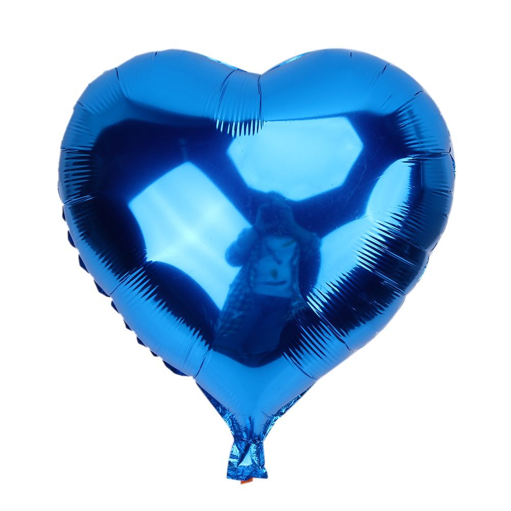 Kalp Balon Folyo Mavi 45 Cm 18 İnç (4172)