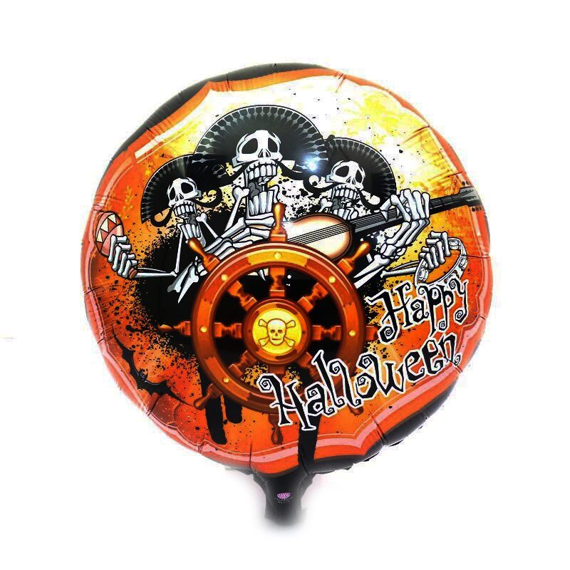 Kuru Kafalı Korsanlar Halloween Şekilli Folyo Balon 45 Cm (4172)