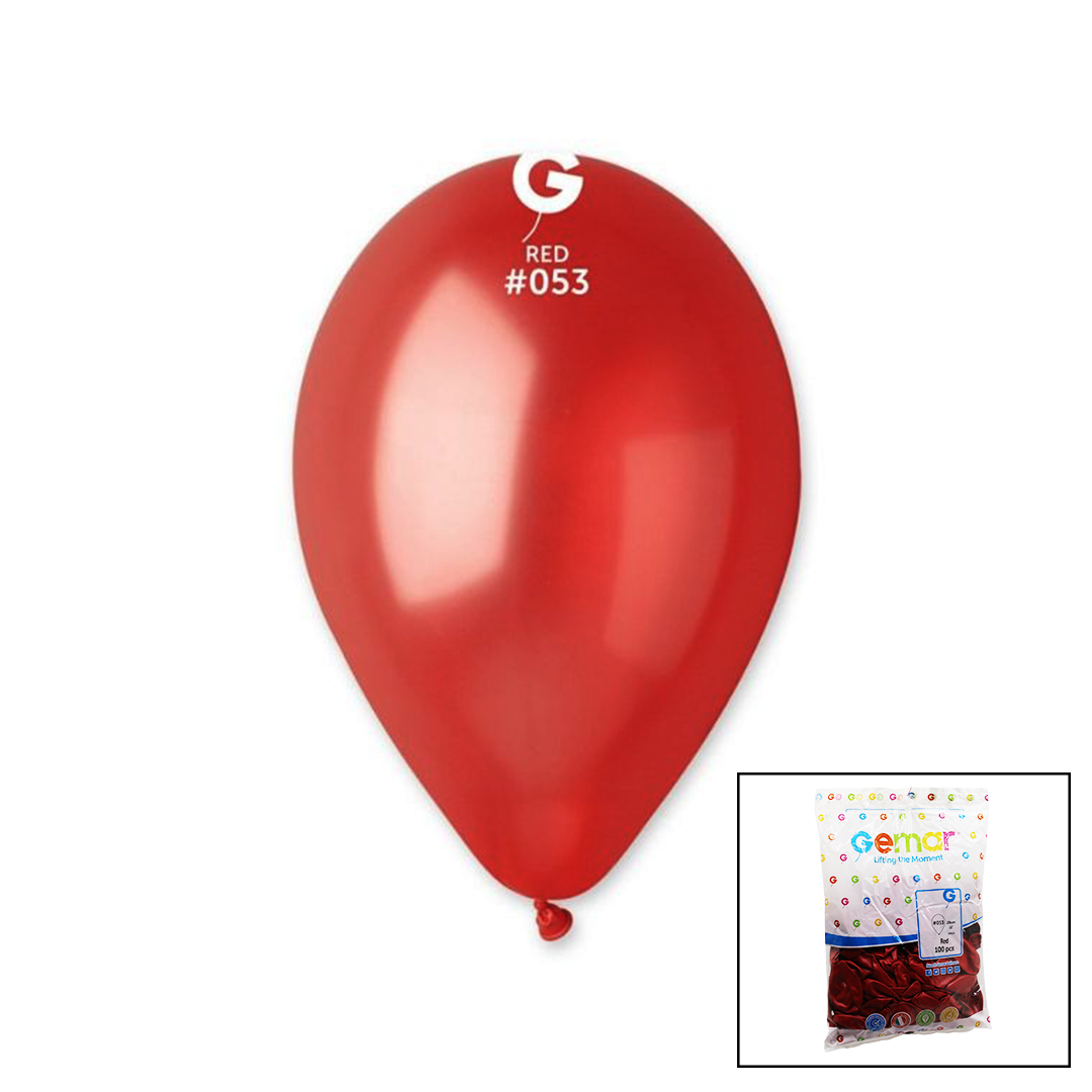 Gm-110-53 Metalik - Kırmızı Balon 11&apos;&apos; - 28cm - 100 Parça (4172)