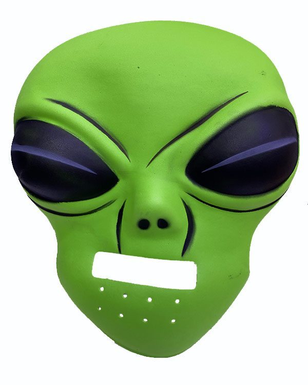 Ghoulish Productions Green Alien Mask 45x30 Cm ( Uzaylı ) (4172)