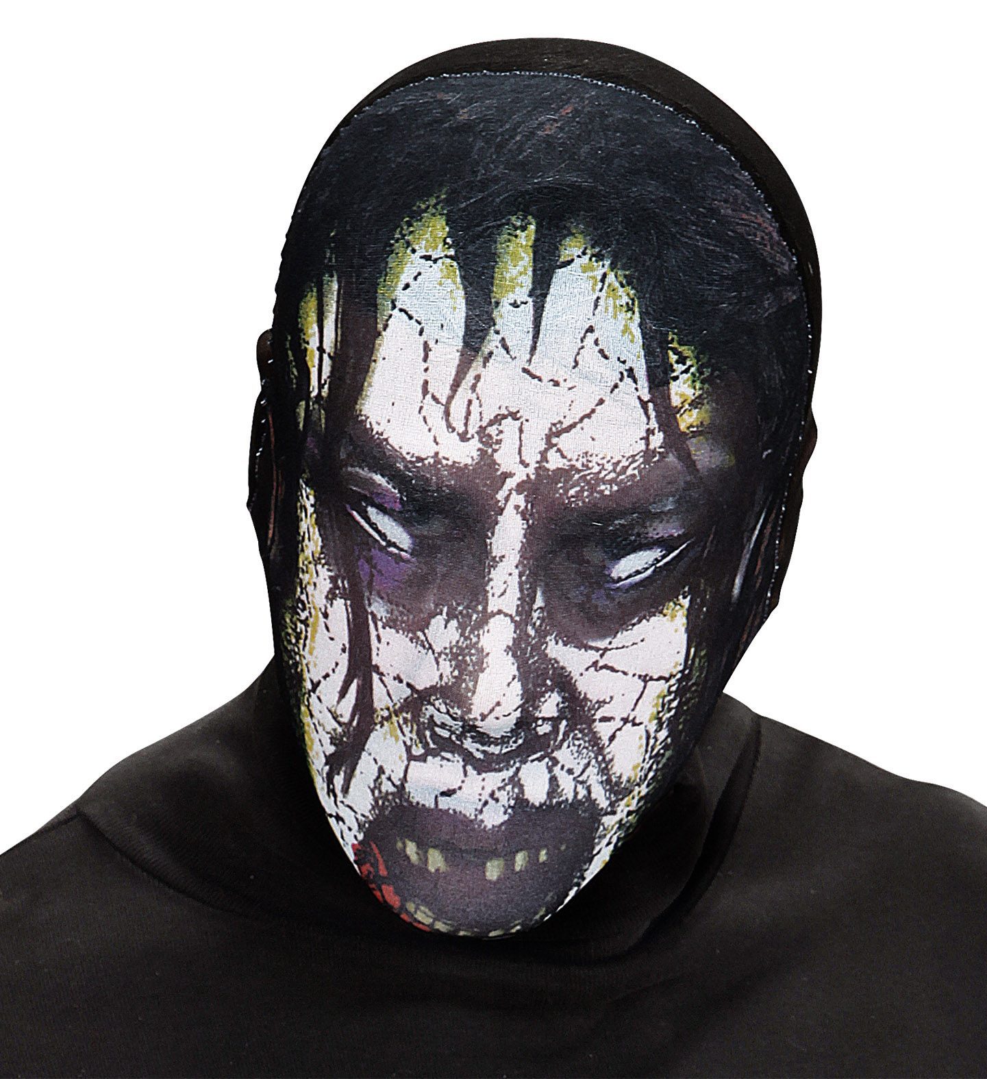 Kafaya Tam Geçmeli Bez Zombie Maskesi - Streç Korku Maskesi - 3d Baskılı Maske Model 6 (4172)