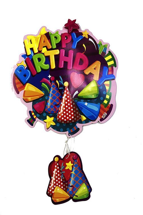 Happy Birthday Yazılı Asmalı 3d Doğum Günü Süsleme (4172)