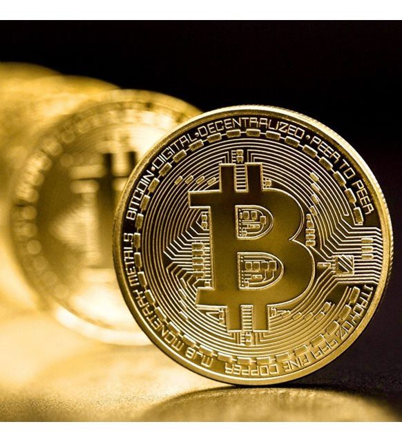 Bitcoin Madeni Hatıra Parası Hediyelik Para (4172)