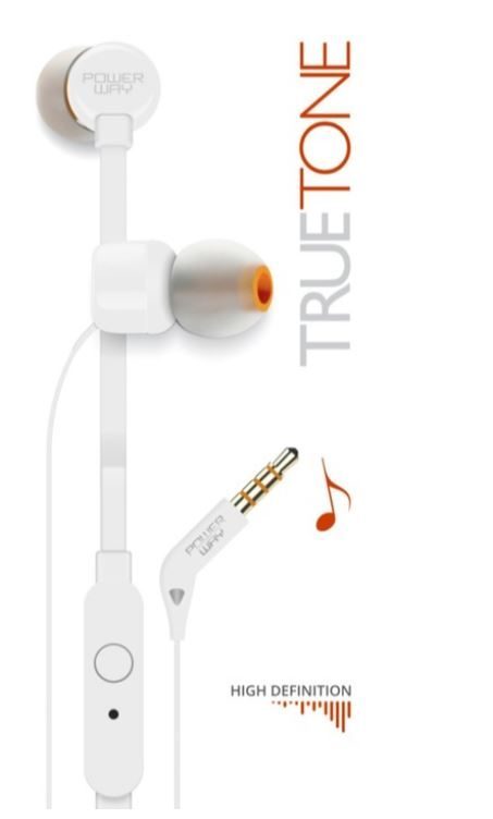 Truetone Beyaz Mikrofonlu Kulak İçi Kulaklık (4172)
