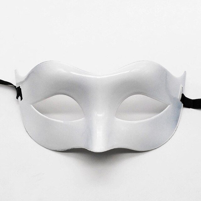 Beyaz Renk Masquerade Kostüm Partisi Venedik Balo Maskesi (4172)