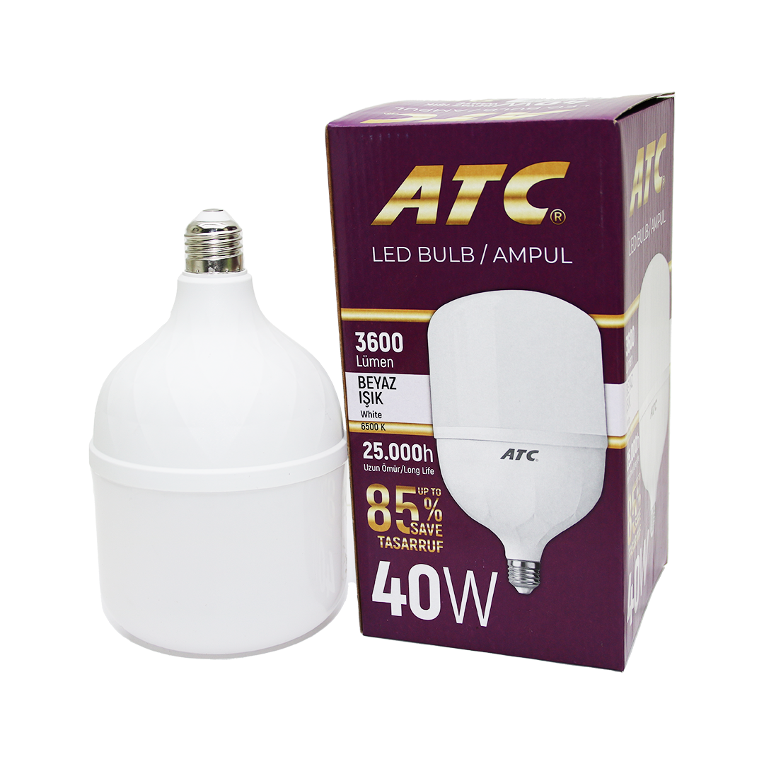 40w Torch Led Bulb Ampul Beyaz E27 (4172)