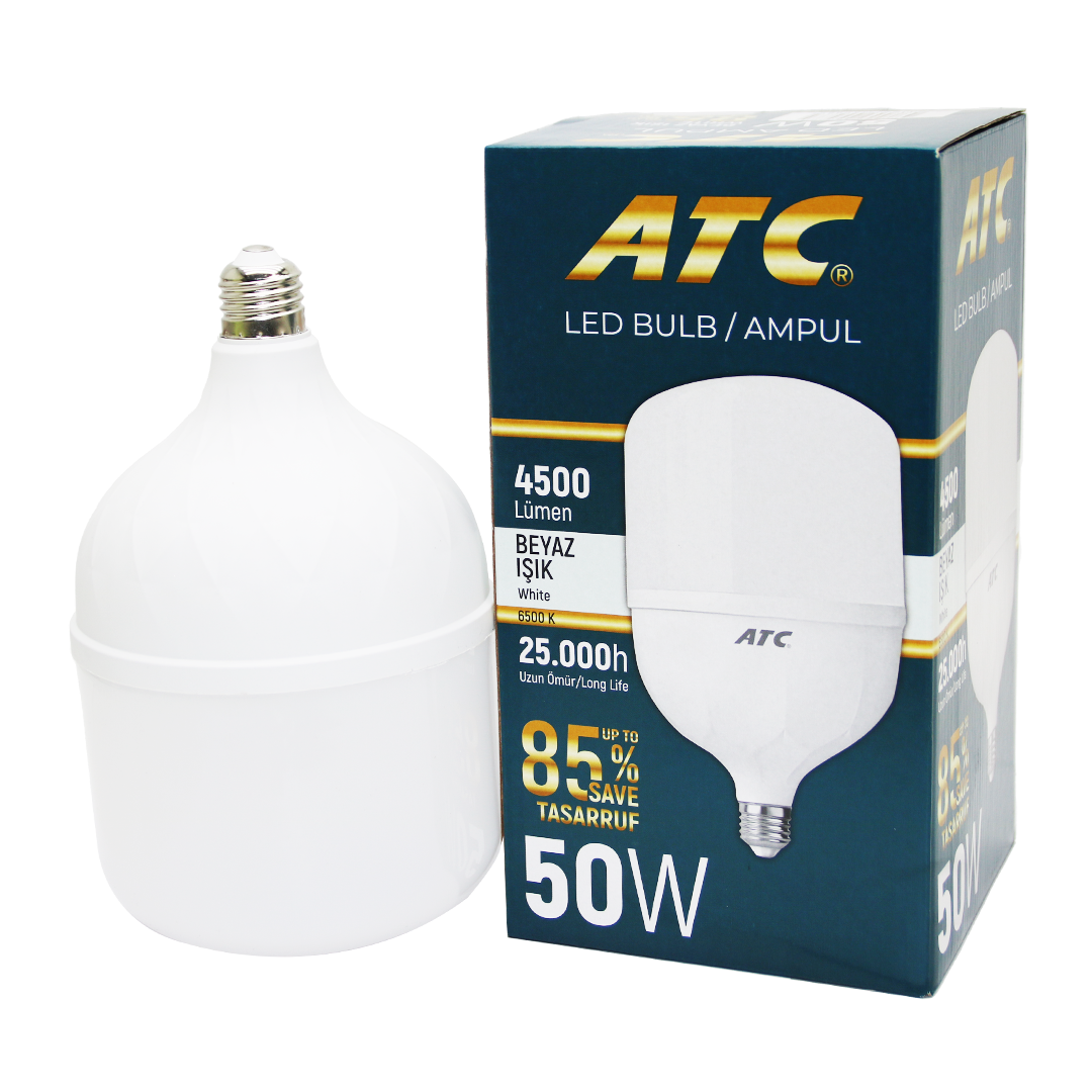 50w Torch Led Bulb Ampul Beyaz E27 (4172)
