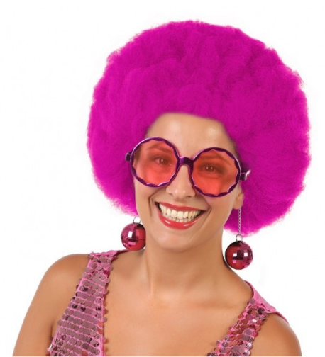 Pembe Renk Disko Toplu Küpeli Parlak Yılbaşı Parti Gözlüğü (4172)