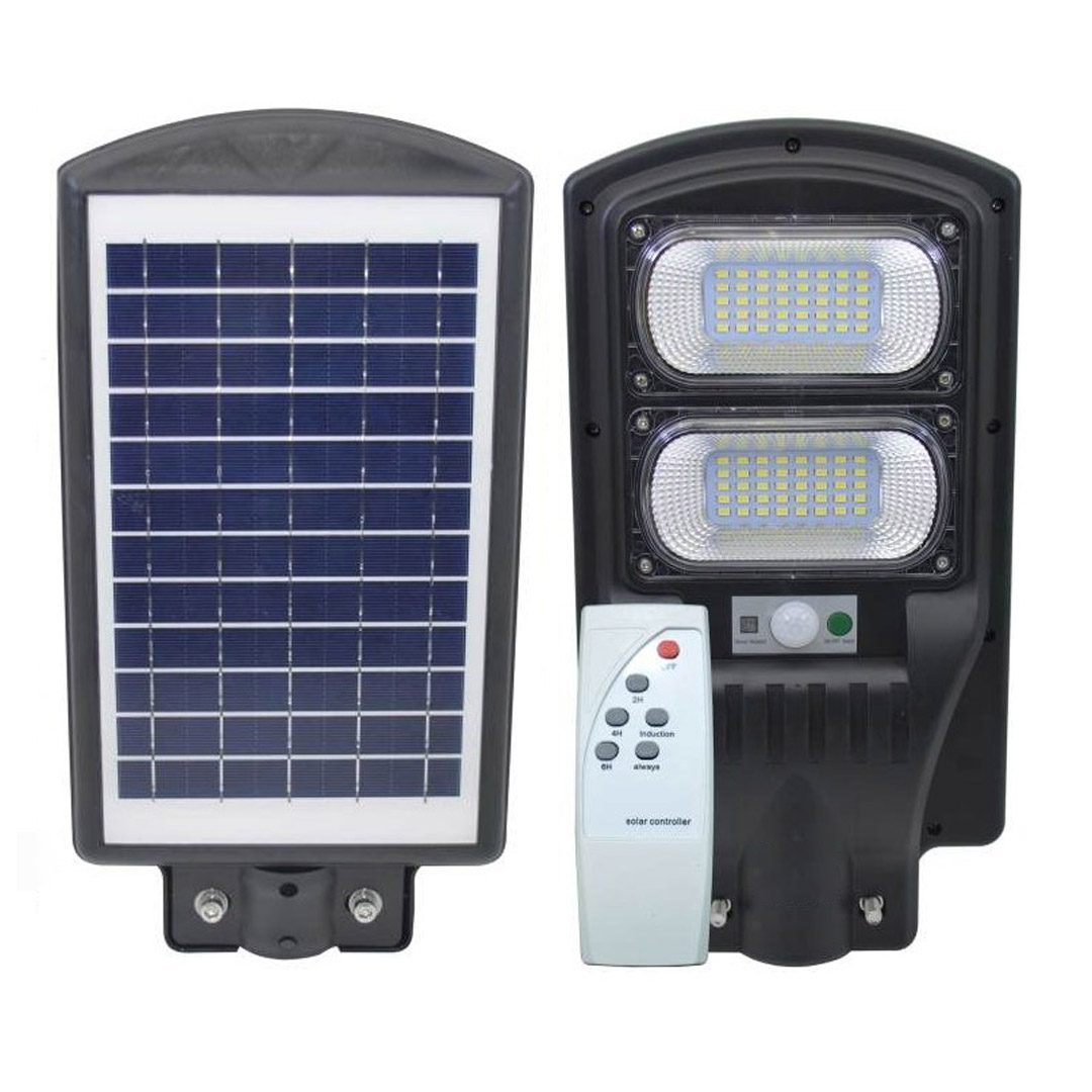 Solar Ledli Kumandalı 100 Watt Sokak Lambası (ayağı Unutma) (4172)