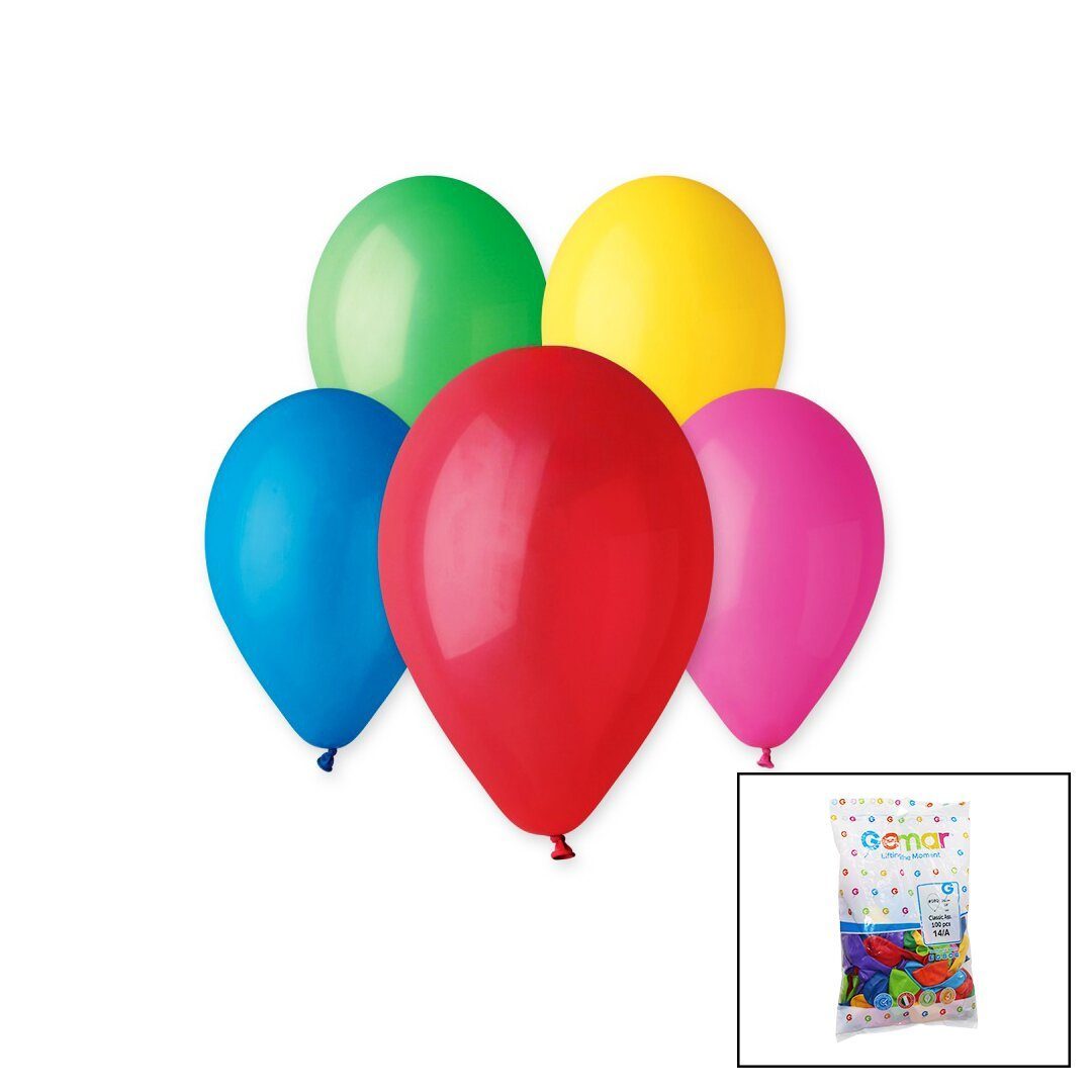 Renkli Klasik Balon 10 İnç - 26cm - 100pcs (4172)