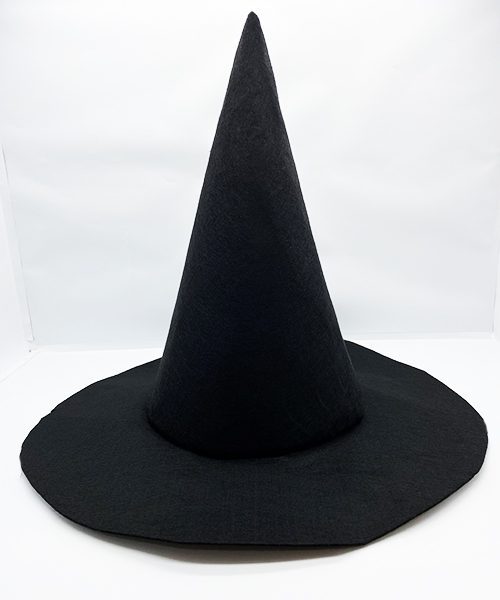 Siyah Renk Keçe Cadı Şapkası 35x38 Cm (4172)