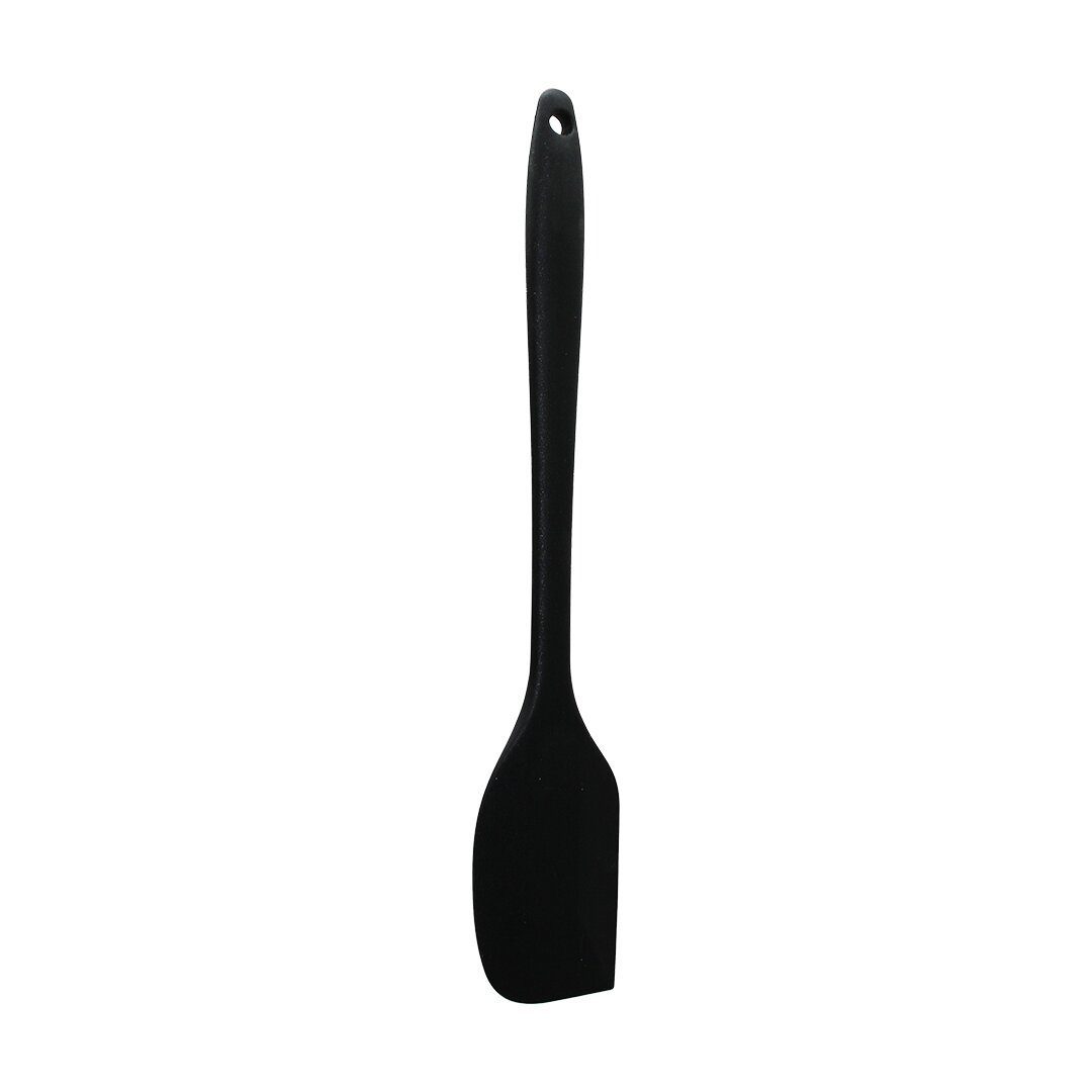 Siyah Ortaboy Köşeli Silikon Spatula Karıştırıcı 30cm (4172)