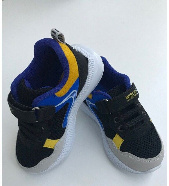 Wisco Ortopedik Siyah-sarı Işıklı Çocuk Spor Ayakkabı 22 Numara (Lisinya)