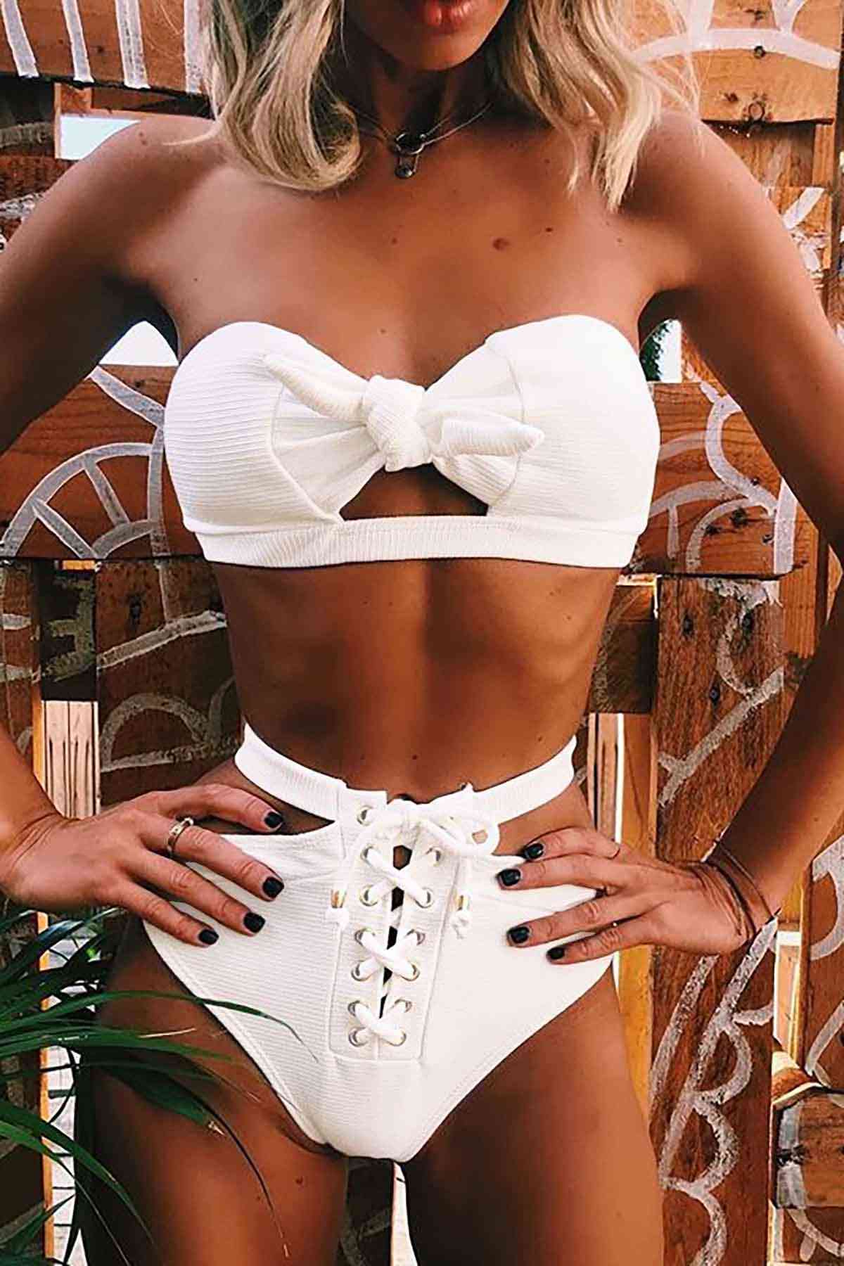 Özel Tasarım Bikini Takım Beyaz (Lisinya)