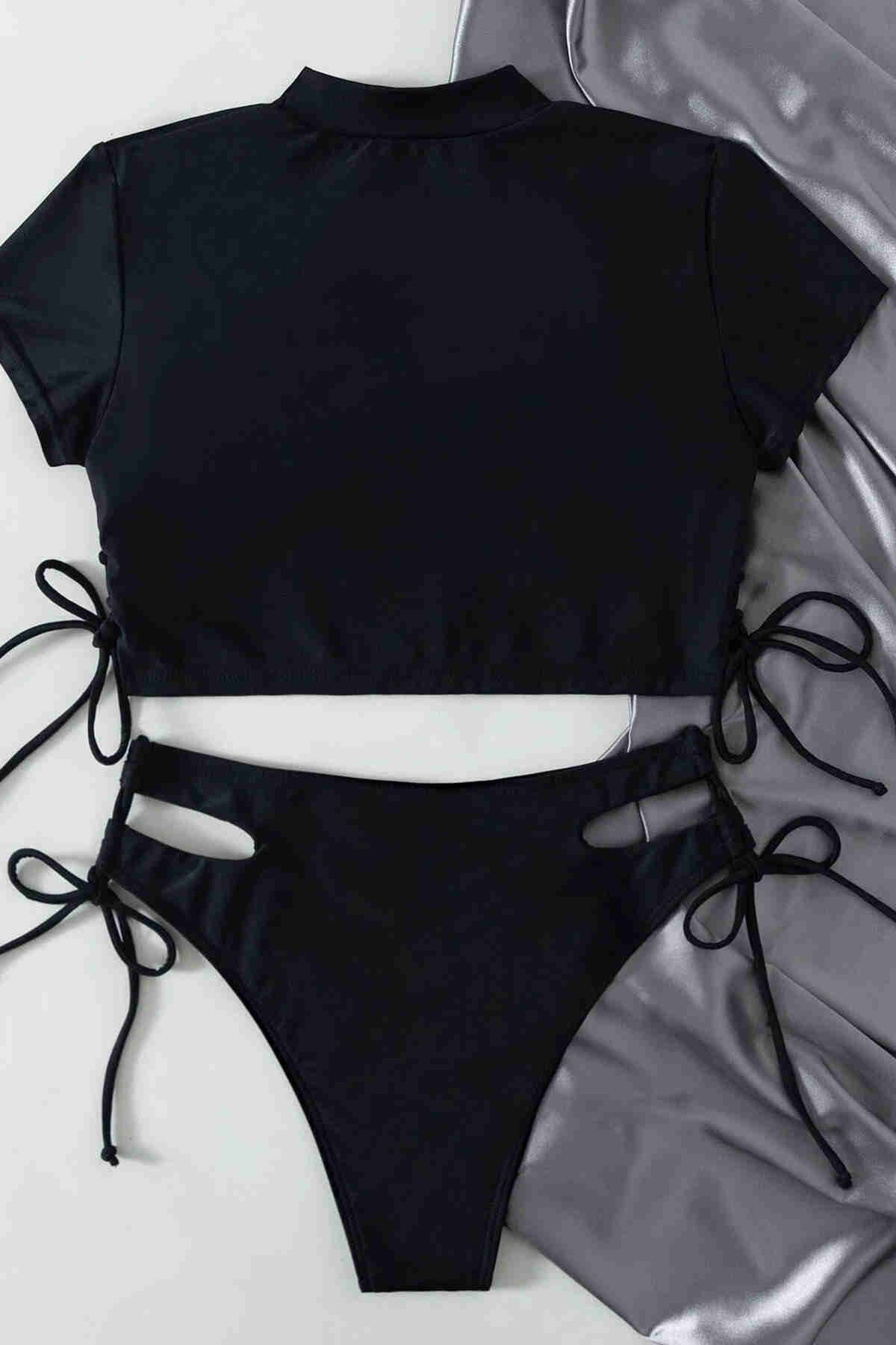 Özel Tasarım Bikini Takım Siyah (Lisinya)