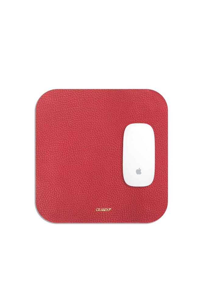 Lisinya359  Kırmızı Deri Mouse Pad 30 x 27 Cm