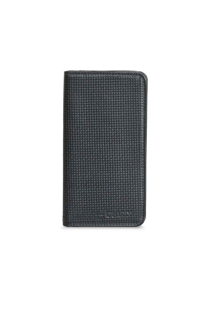 Lisinya359  Telefon Girişli Siyah Lazer Baskı Deri Portföy Cüzdan