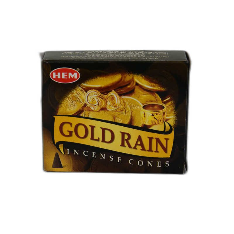 Lisinya214 Altın Yağmuru Bolluk Bereket Çeken 10 Konik Tütsü - Gold Rain Incense Cones