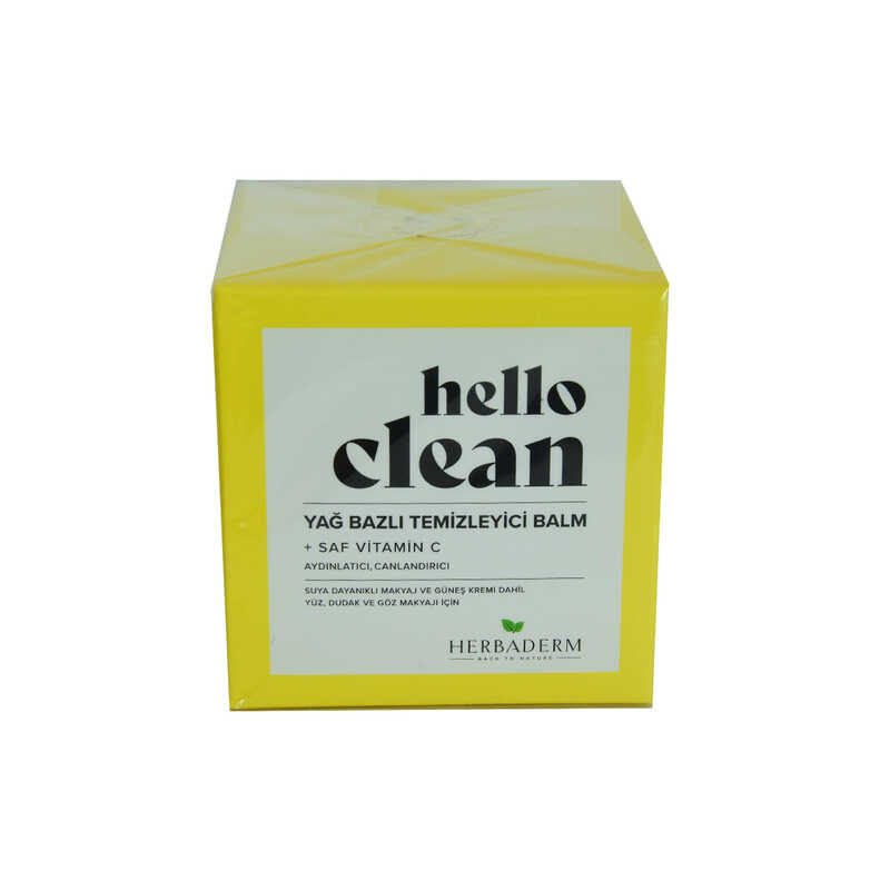 Lisinya214 Hello Clean Yüz Dudak ve Göz için Yağ Bazlı Temizleyici Balm Saf C Vitaminli 100 ML