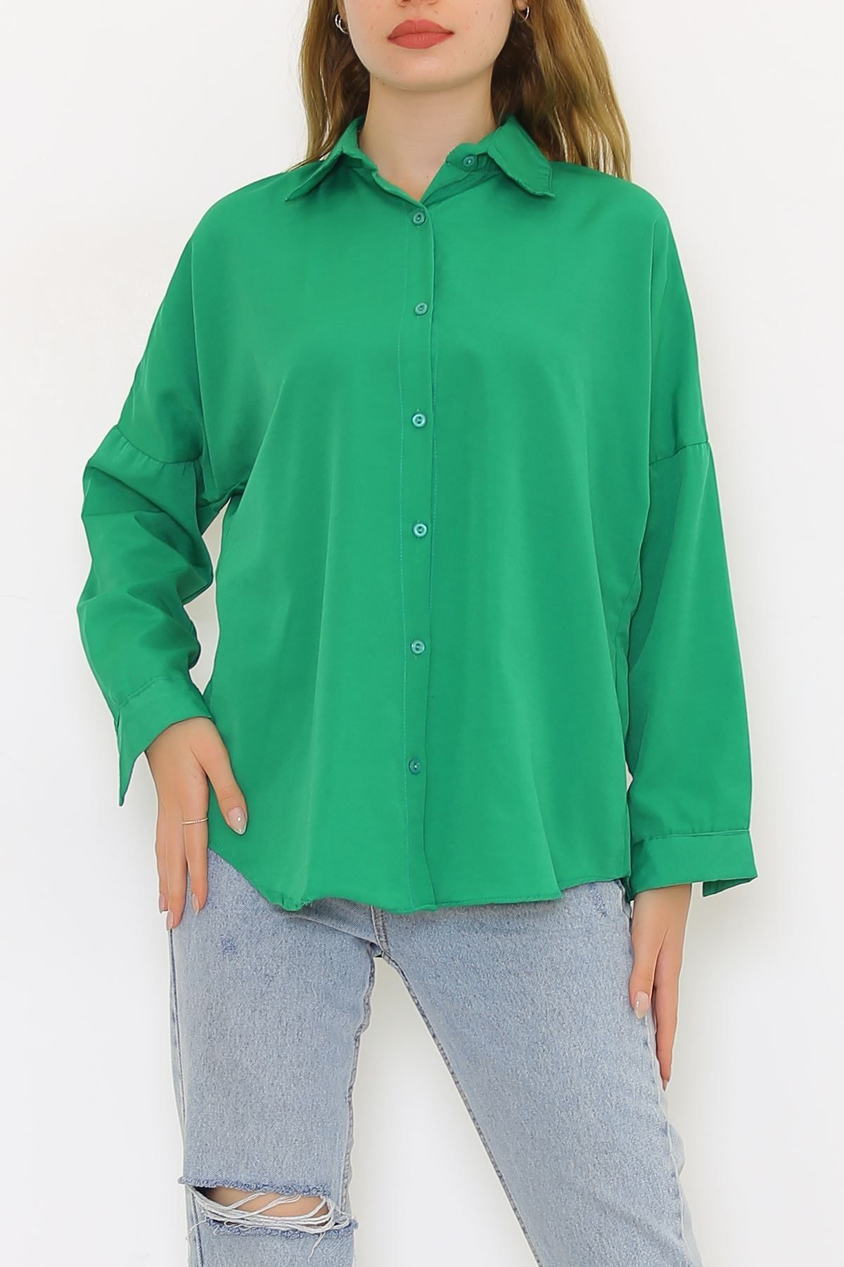 Lisinya275 Salaş Gömlek Yeşil1
