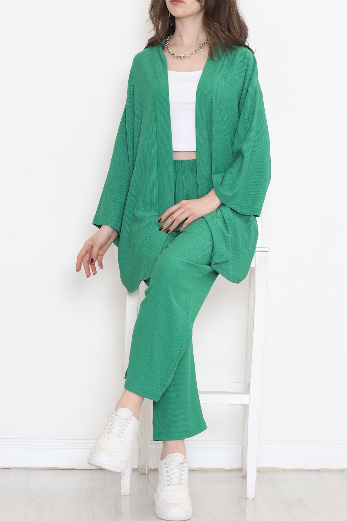 Lisinya275 Kimono Takım Yeşil