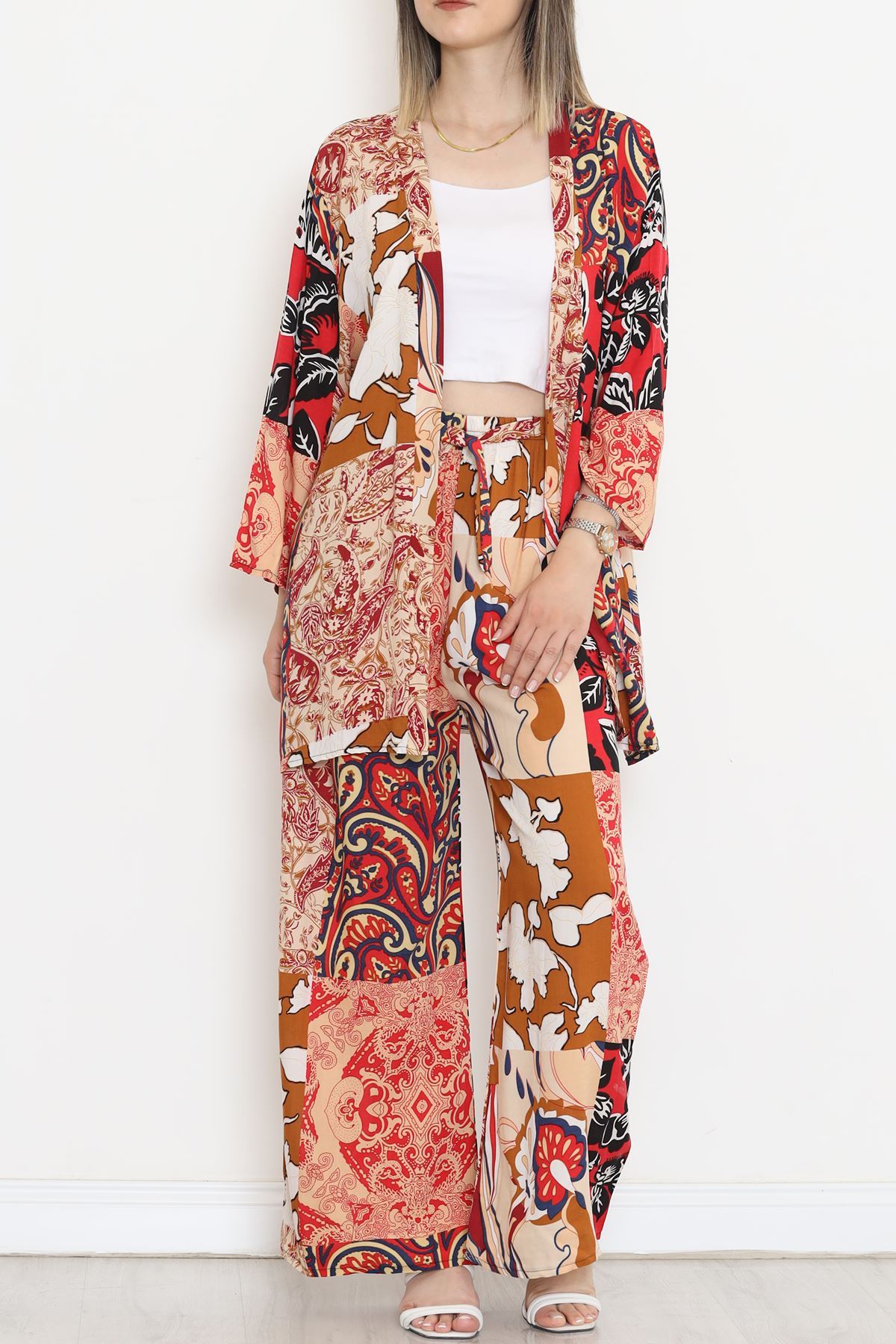 Lisinya275 Kimono Takım Kiremit