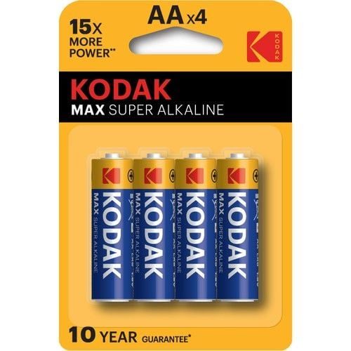 Lisinya193 Kodak Max Süper Alkalin Kalem Pil 4lü AA