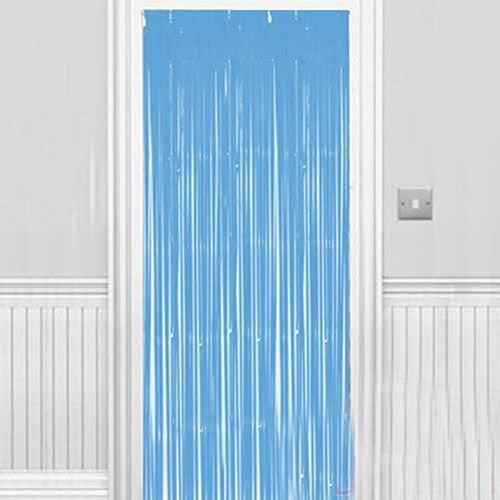 Lisinya193 Soft Açık Mavi Renk Duvar  Kapı Perdesi 100x220 cm