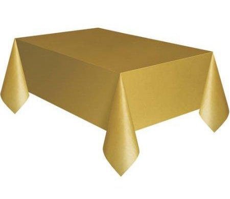 Lisinya193 Gold Renk Plastik Masa Örtüsü 120X180 cm