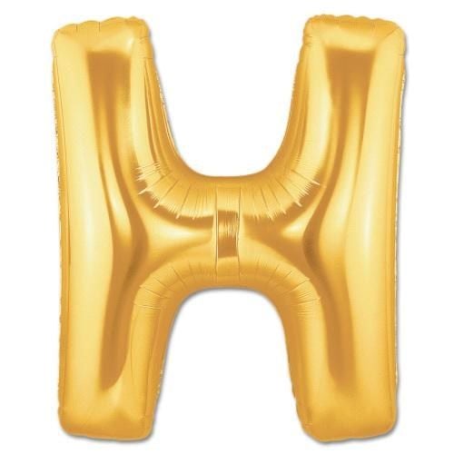 Lisinya193 H Harf Folyo Balon Altın Renk  40 inç