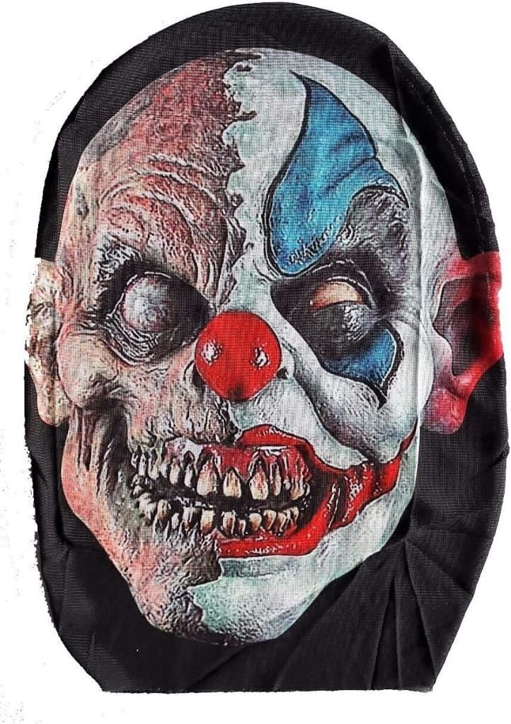 Lisinya193 Kafaya Tam Geçmeli Bez Joker Maskesi - Streç Korku Maskesi - 3D Baskılı Maske Model 1