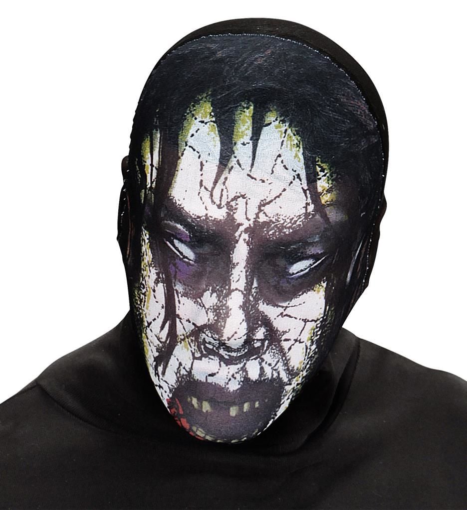 Lisinya193 Kafaya Tam Geçmeli Bez Zombie Maskesi - Streç Korku Maskesi - 3D Baskılı Maske Model 6