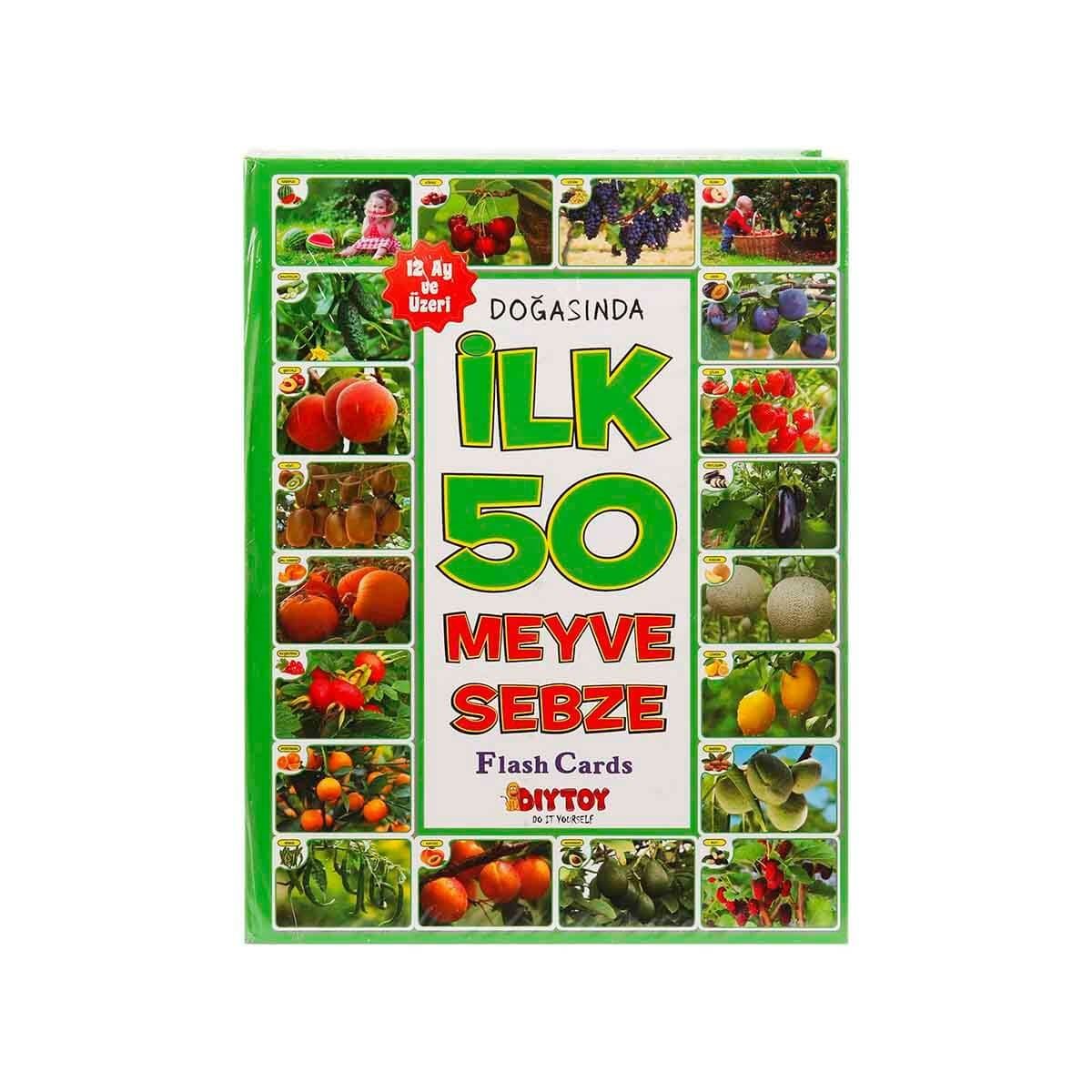 Lisinya193 DiyToy İlk 50 Meyve Sebze Hafıza Kartları