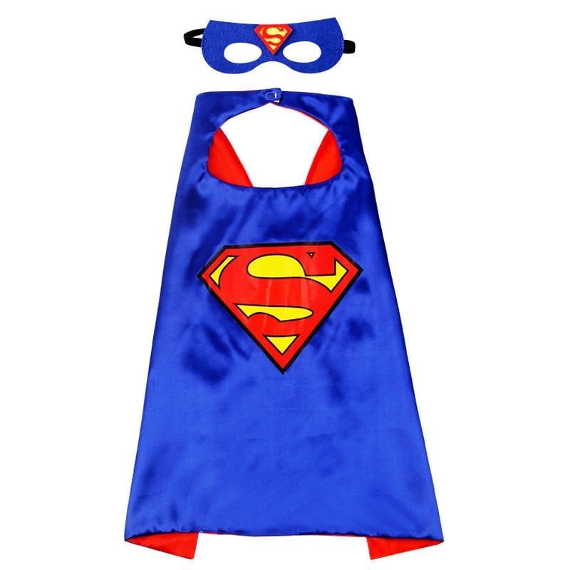 Lisinya193 Superman Angers Pelerin + Maske Kostüm Seti 70x70 cm