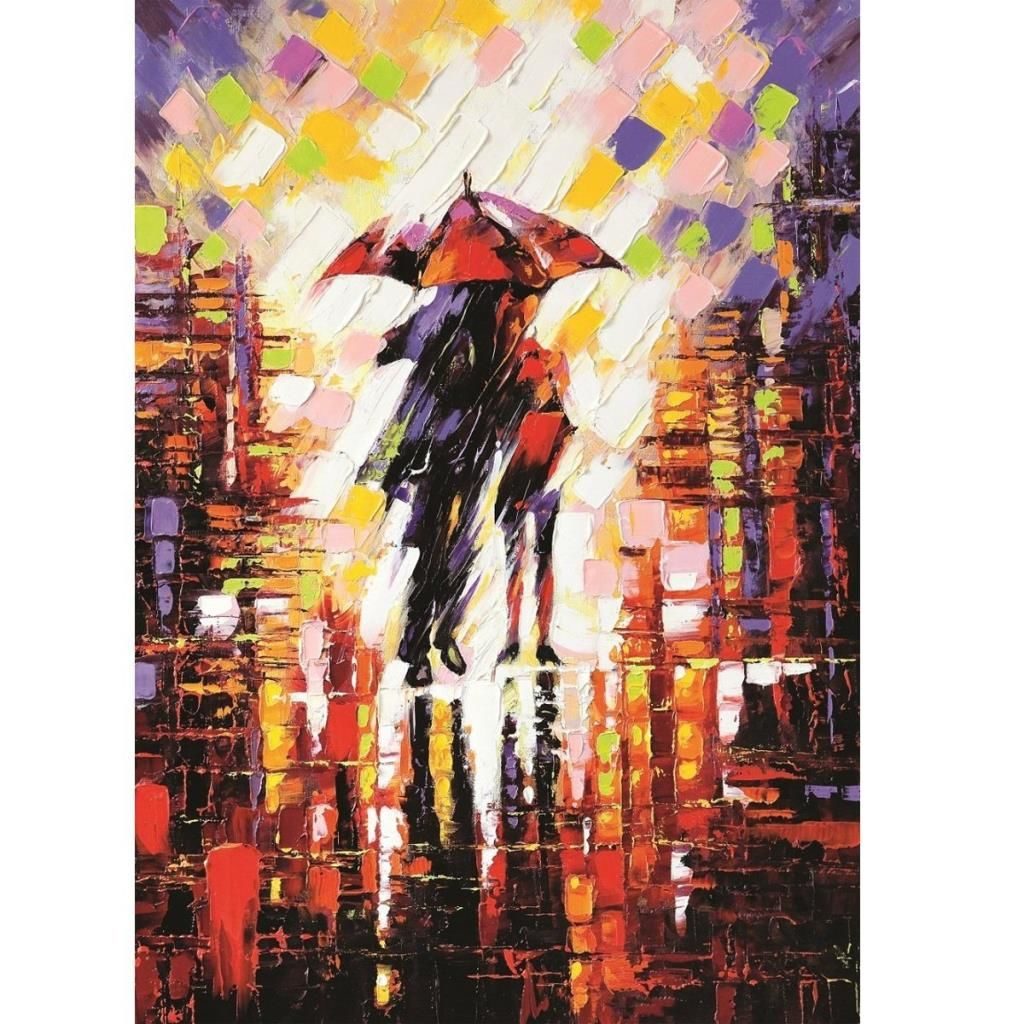 Lisinya193 5090/ART Art Puzzle, Şemsiye Altındaki Aşk 500 Parça Puzzle