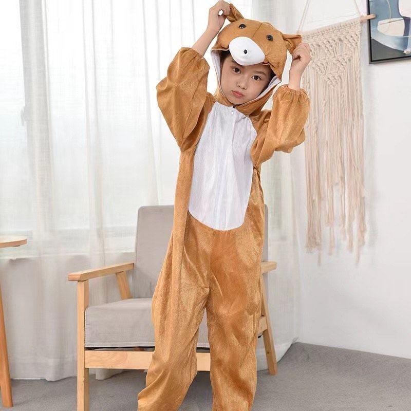Lisinya193 Çocuk Ayı Kostümü - Maymun Kostümü 4-5 Yaş 100 cm
