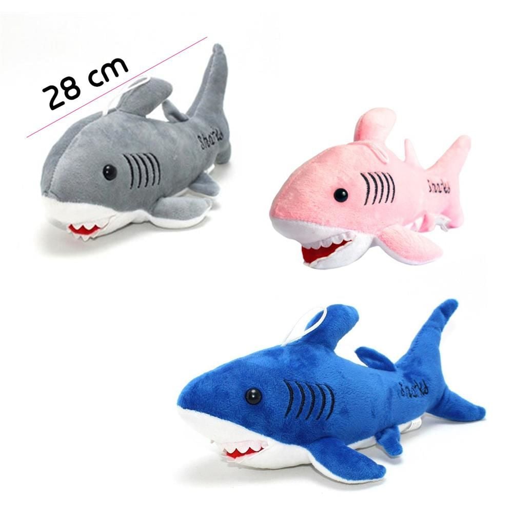 Lisinya193  Shark Şarkılı Köpek Balığı Peluş Oyuncak 28 cm