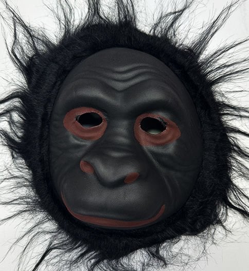 Lisinya193 Orangutan Maskesi - Maymun Maskesi - Goril Maskesi Yetişkin Çocuk Uyumlu Siyah Renk Model 3