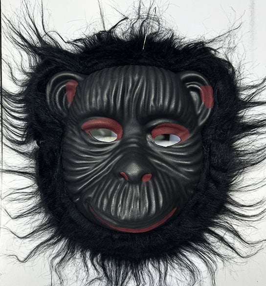 Lisinya193 Orangutan Maskesi - Maymun Maskesi - Goril Maskesi Yetişkin Çocuk Uyumlu Siyah Renk Model 4