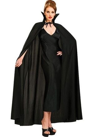 Lisinya193 Siyah Renk Yakalı Halloween Pelerini 120 cm