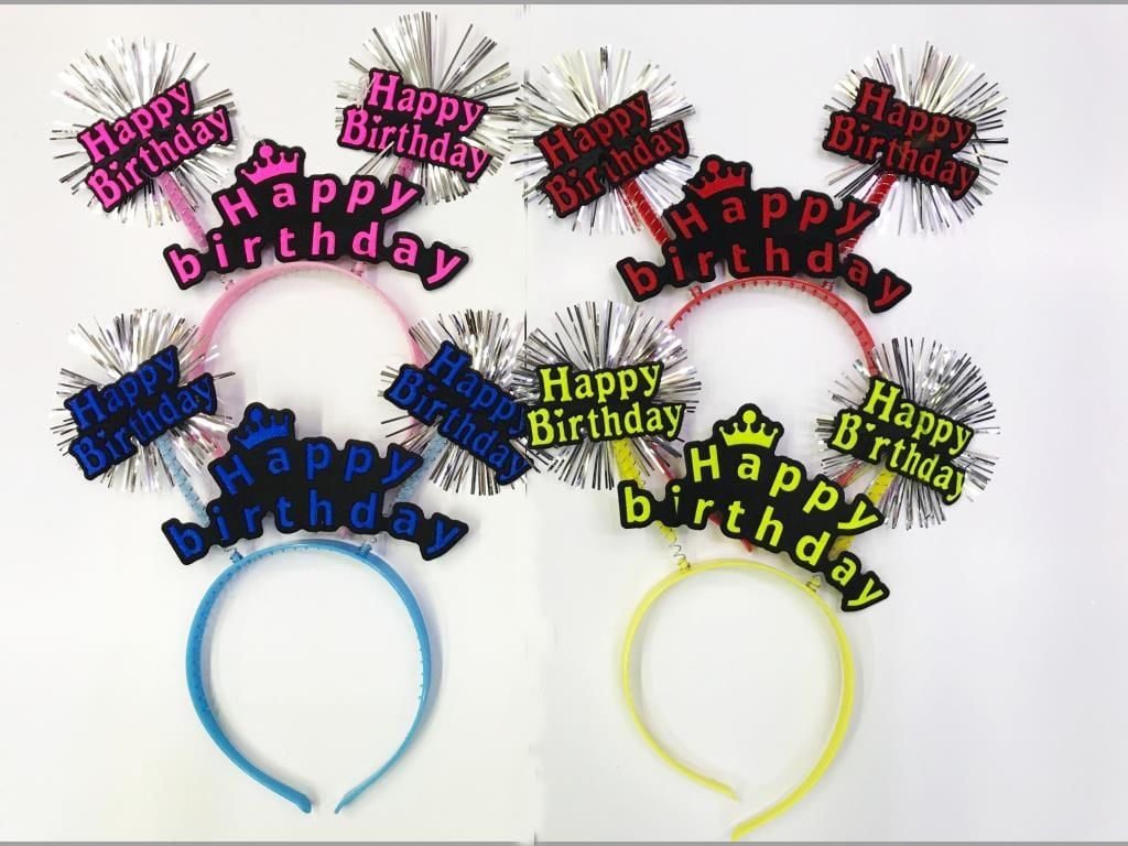 Lisinya193  Birthday Neon Renk Doğum Günü Tacı 12 Adet