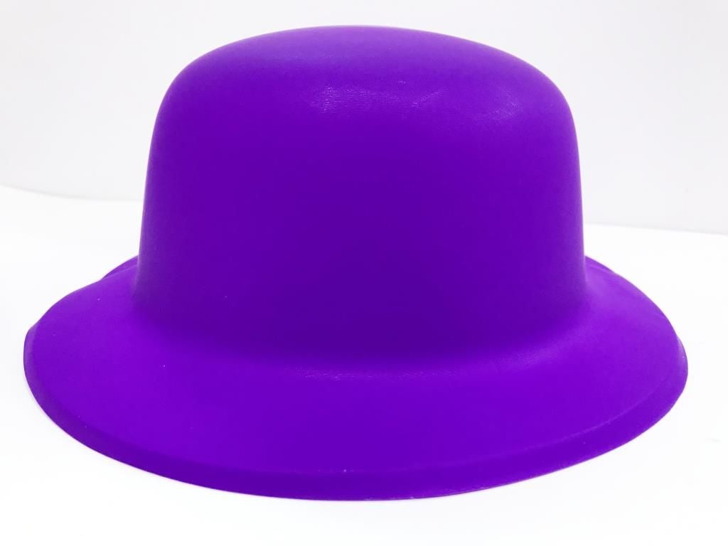 Lisinya193 Neon Renk Plastik Melon Şapka Mor Renk