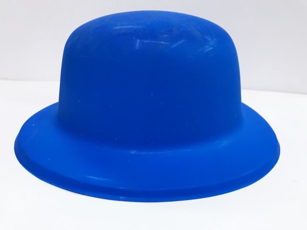 Lisinya193 Neon Renk Plastik Melon Şapka Mavi Renk