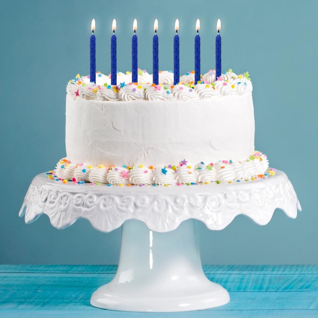 Lisinya193 Mavi Renk Doğum Günü Evlilik Yıldönümü Pasta Mumları 10 Adet