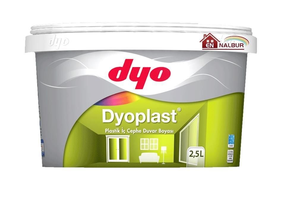 Lisinya202 Dyo Dyoplast Plastik İç Cephe Boyası 2,5 Litre Bayrak Kırmızı