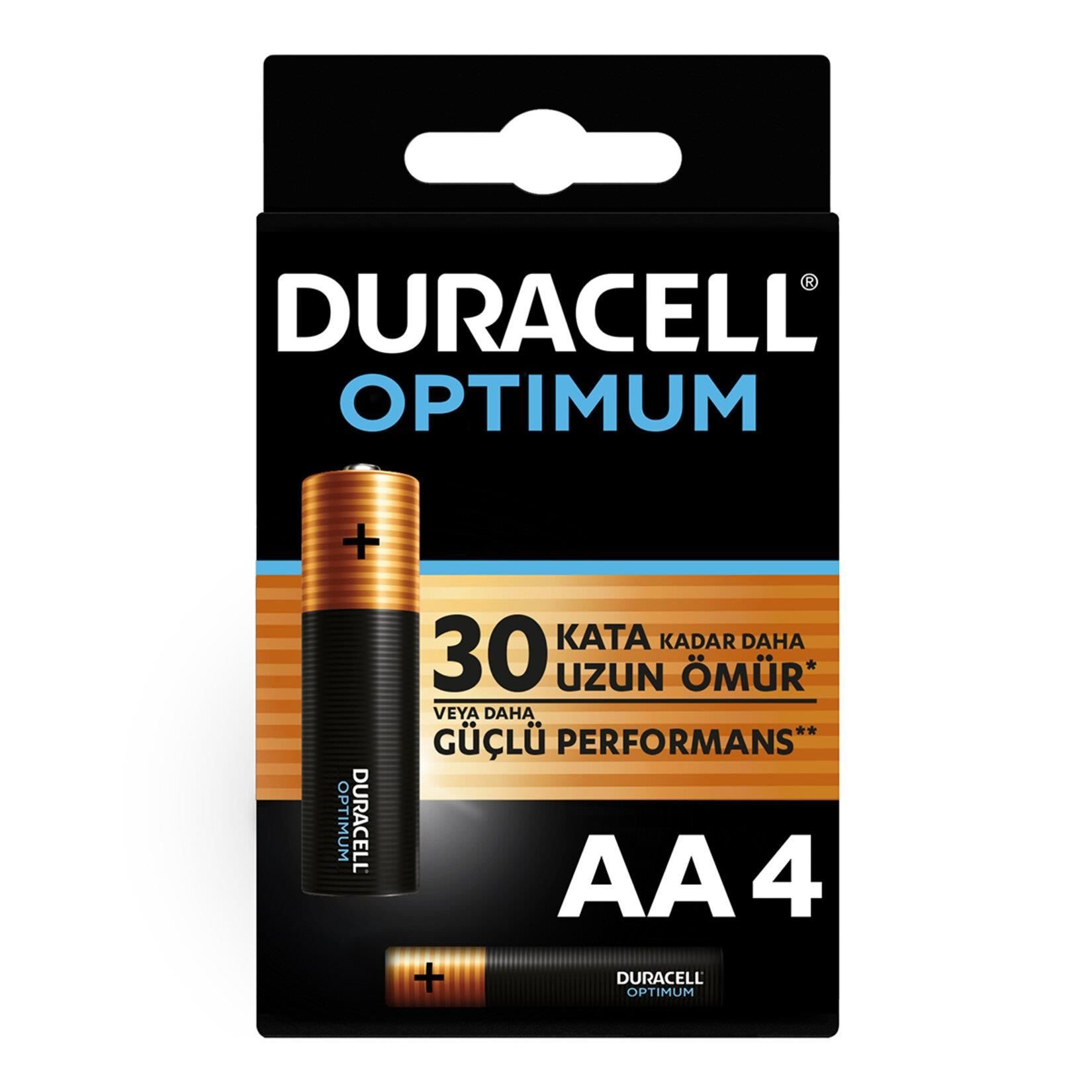 Lisinya202 Duracell Optimum Alkalin Pil AA 4'' lü Paket