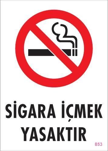 Lisinya202 Sigara İçmek Yasaktır Uyarı Levhası 25x35 KOD:853