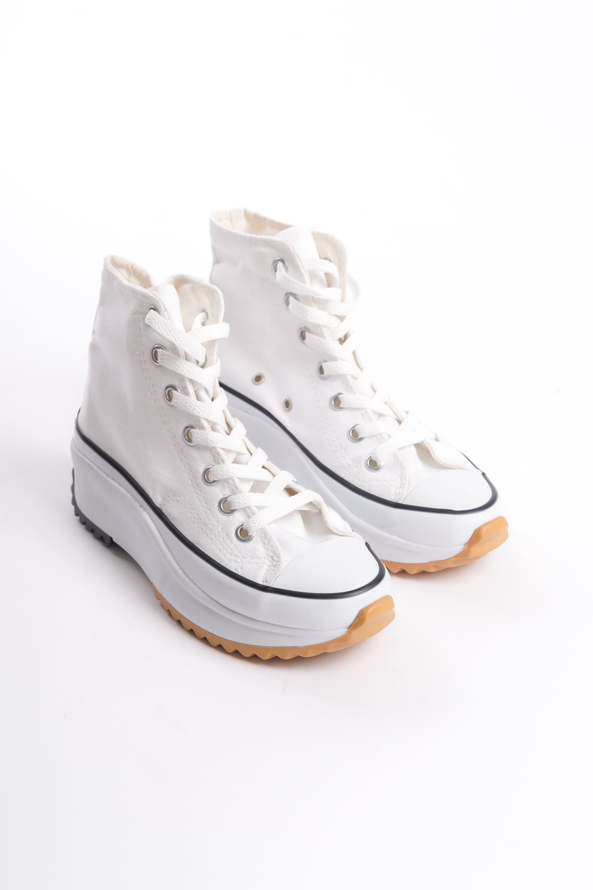 Lisinya948  Bağcıklı Ortopedik Taban Kadın Sneaker Ayakkabı BT Beyaz